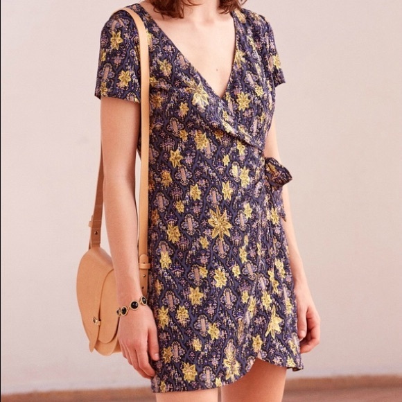 sezane wrap dress